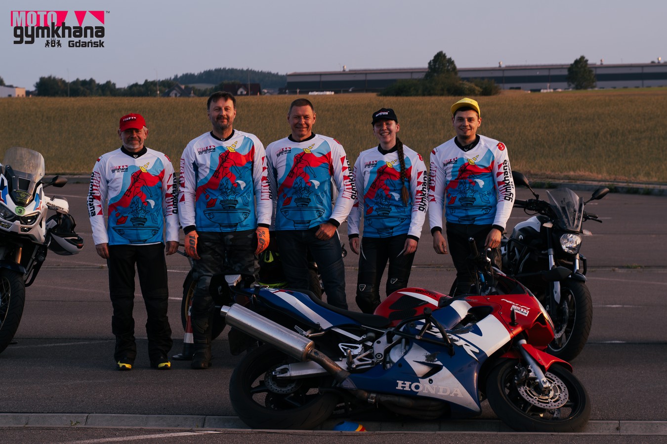 Zespół MotoGymkhana Trójmiasto na treningu